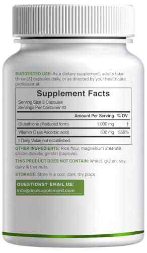 Version 1.0.0 Caja del suplemento glutathión DEAL
