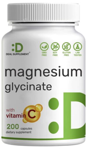 Frente de la botella Magnesium Glycinate
