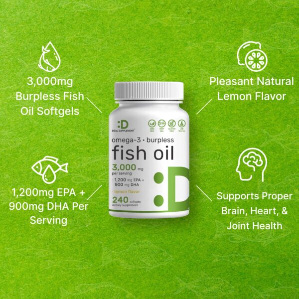 Etiqueta trasera DEAL SUPPLEMENT omega-3