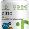 Frasco de zinc 50 mg con selenio y cobre
