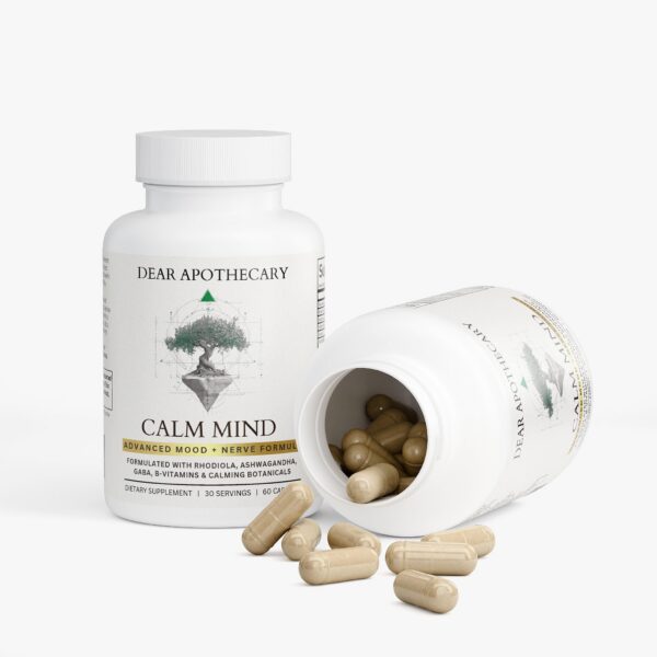 Etiqueta del producto Calm Mind de Dear Apothecary