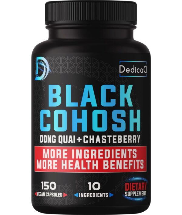 Dedicad cápsulas Cohosh Negro envase 150 cápsulas natural