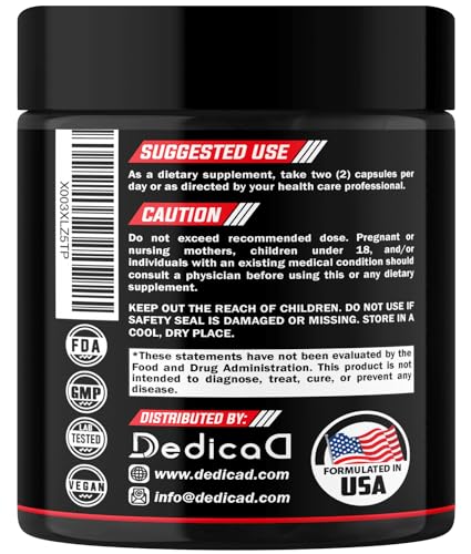 DEDICAD equinácea y sello de oro cápsulas vegetales