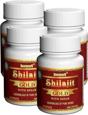 Deemark Shilajit Gold suplemento natural ayurvédico botella