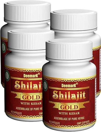 Deemark Shilajit Gold suplemento natural ayurvédico botella