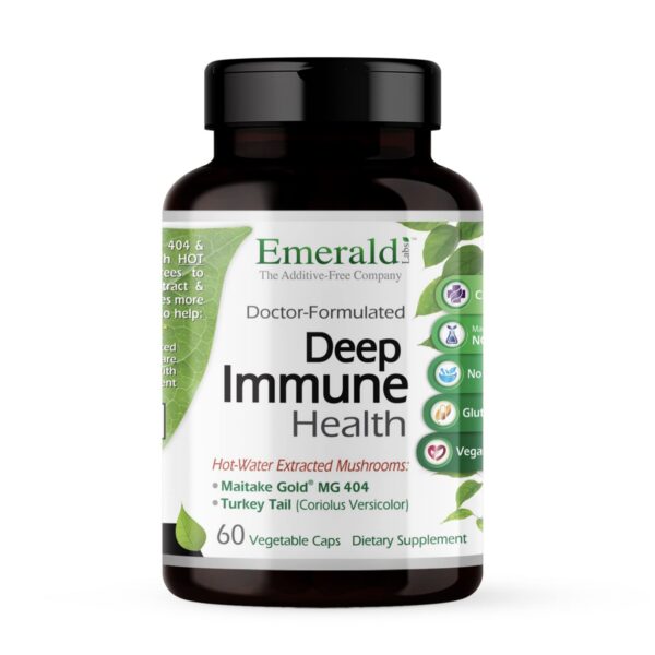 Deep Immune Health suplemento inmunológico con maitake y cúrcuma