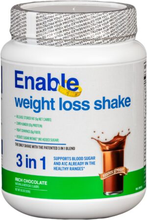 Del Mar Health Enable Shake chocolate botella