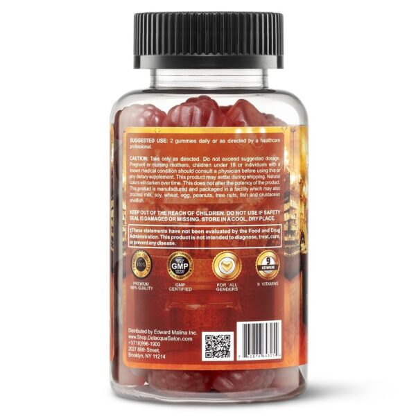 Version 1.0.0 Envase gomitas vitaminicas Delacqua Alexander para cabello y piel