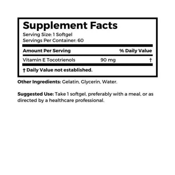 Etiqueta Delta Gold Tocotrienol