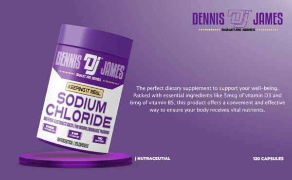 Version 1.0.0 Dennis James cloruro de sodio empaque cápsulas