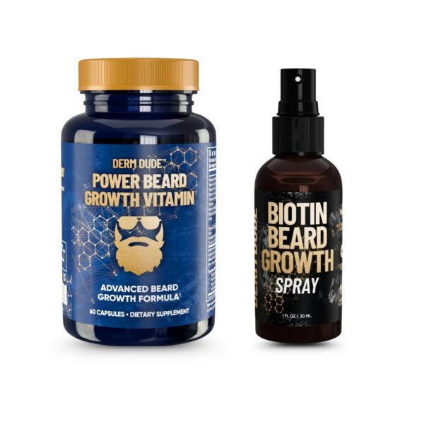 Derm Dude kit barba frente y etiqueta
