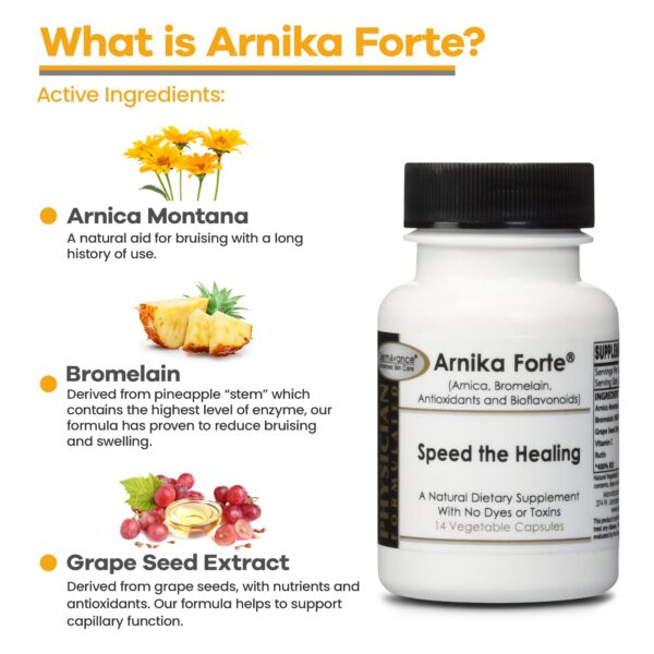 Caja y frasco DermAvance Arnika Forte