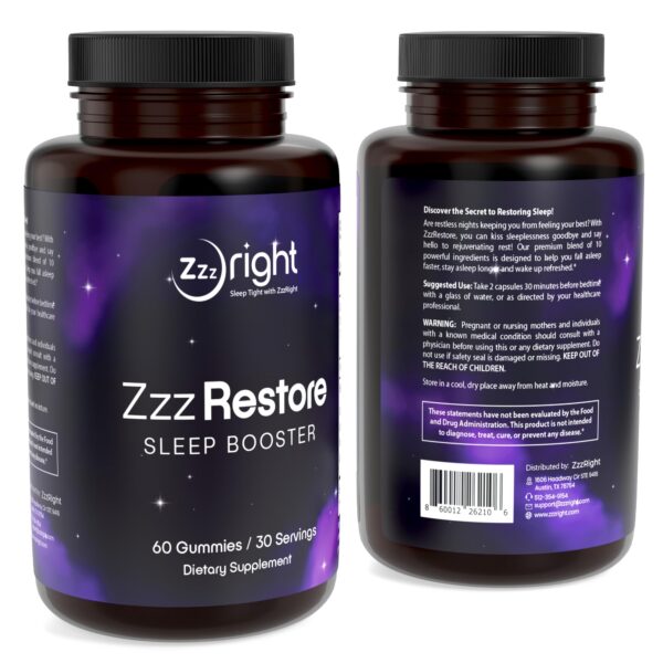 Version 1.0.0 Descripción de beneficios ZzzRestore ayuda sueño sin adicción