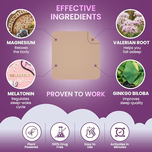 detalle adhesivo parches para dormir viory larga duración