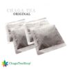 Detalle de las bolsas de té de Chaga Siberiano