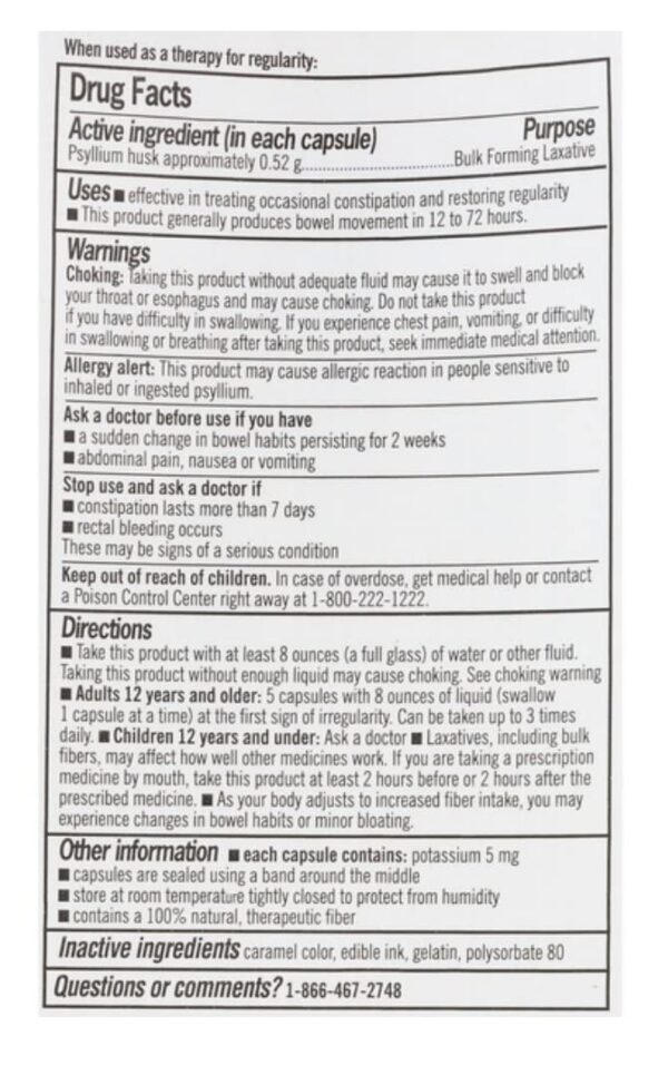 Detalle botella cápsulas fibra CVS Health