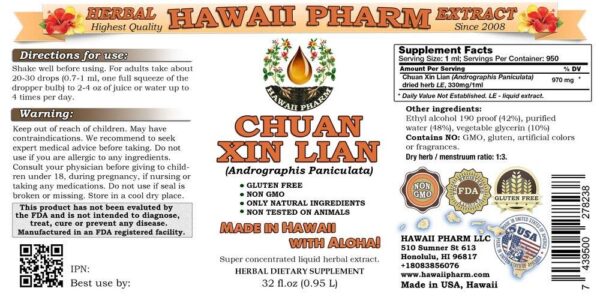 Version 1.0.0 Detalle botella de extracto herbal Chuan Xin Lian 32 oz