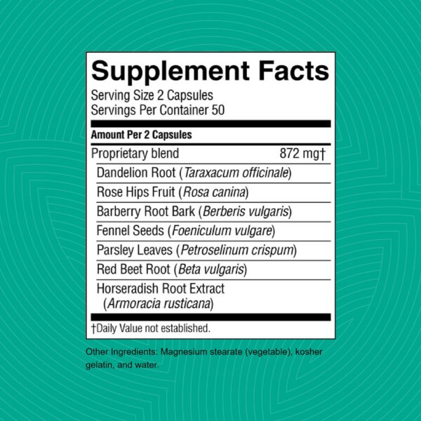 Version 1.0.0 Detalle botella Nature's Sunshine LIV-J suplemento para hígado y bazo