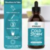 Detalle botella Strauss Naturals Coldstorm gotas sabor cereza