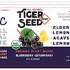 Version 1.0.0 Detalle botella Tiger Seed bebida orgánica saúco y hierba limón
