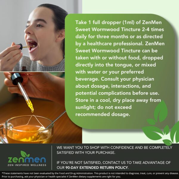 Detalle botella tintura Artemisia Annua Zenmen 60 ml