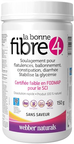 Detalle caja Fibra 4 Webber Naturals sin sabor