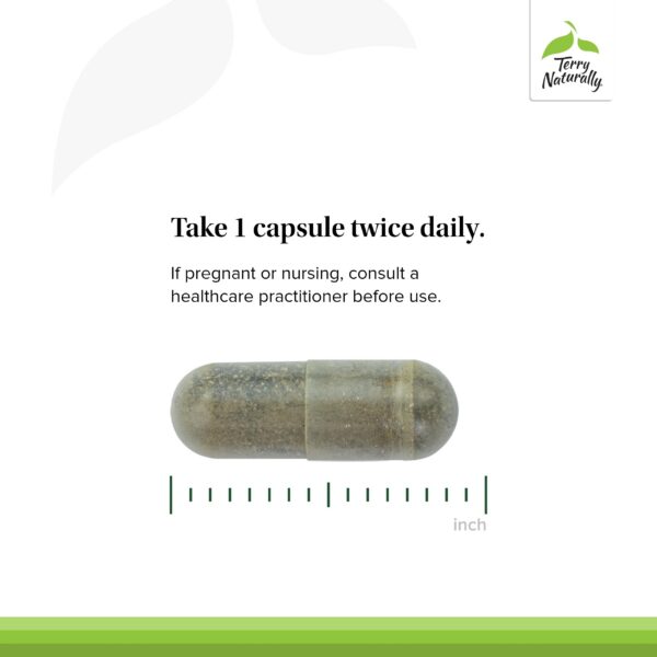 Detalle caja suplemento respiratorio Terry Naturally Andrographis