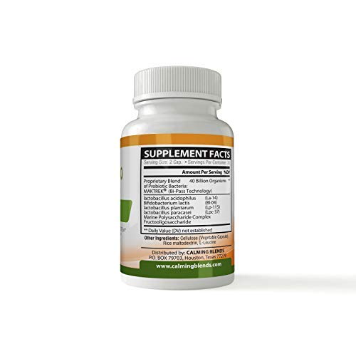 Detalle caja té Calming Blends para digestión y probióticos