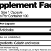 Ingredientes Alcachofa Globe 450 mg en cápsulas TerraVita