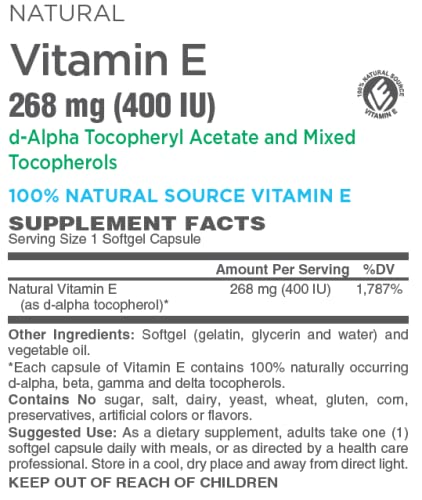 Detalle cápsula AlchePharma vitamina e 268 mg