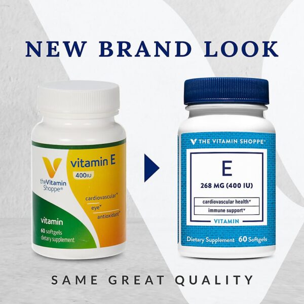 Detalle cápsula blanda vitamina E natural The Vitamin Shoppe