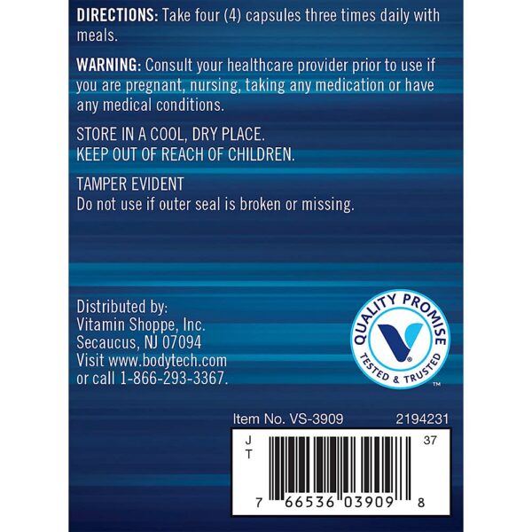 Detalle cápsula BODYTECH HMB Vitamina D3 para fuerza