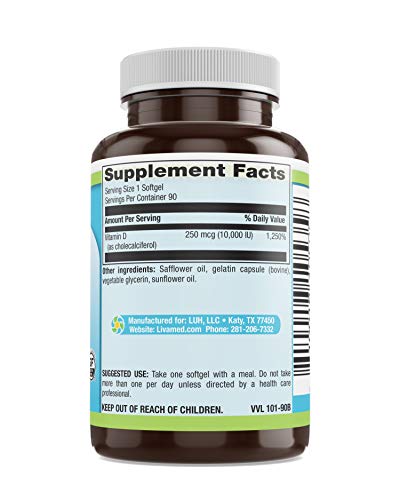 Version 1.0.0 Detalle cápsula gelatinosa vitamina D-3 Livamed