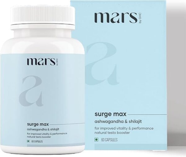 Version 1.0.0 Detalle cápsula Mars Surge Max con ingredientes naturales