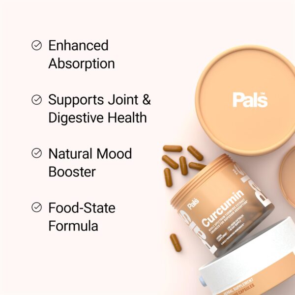 Detalle cápsula PALS Curcumina Bio-52x para articulaciones