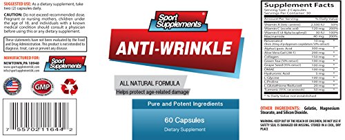 Detalle de cápsulas antiarrugas aloe vera para piel rejuvenecida