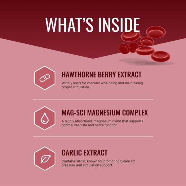 Version 1.0.0 Detalle de cápsulas Approved Science Bloodsyl para circulación