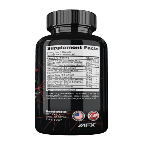 Detalle de cápsulas AquaLean FX para balance hídrico