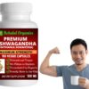 Detalle cápsulas Ashwagandha liberación rápida Behalal Organics