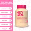 Detalle cápsulas Ashwagandha HEY GIRL NUTRITION