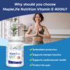 Detalle cápsulas blandas MapleLife Vitamina E 400 UI