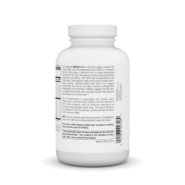 Detalle cápsulas blandas omega 3-6-9 para salud cerebral y cardíaca