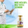 Detalle cápsulas cardo mariano Fresh Nutrition 120 capsules