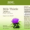 Detalle cápsulas Cardo Mariano 200mg de GNC Herbal Plus