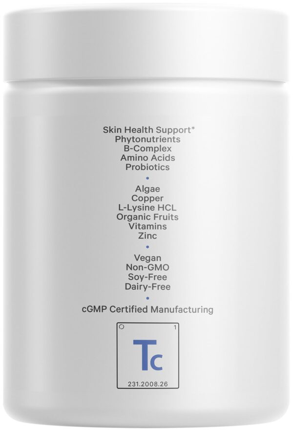 Detalle de cápsulas Codeage Teen Clearface