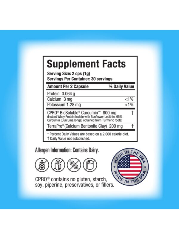 Version 1.0.0 Detalle cápsulas Detox curcuminpro con arcilla natural y cúrcuma