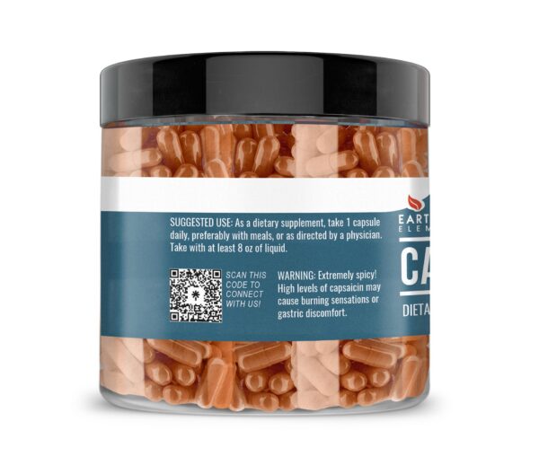 Detalle cápsulas Earthborn Elements pimienta de cayena