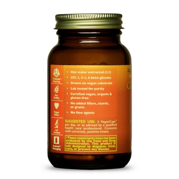 Detalle cápsulas extracto cordyceps superfoods healthforce