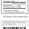 Detalles cápsulas de extracto Reishi 10:1 naturales 60 unidades