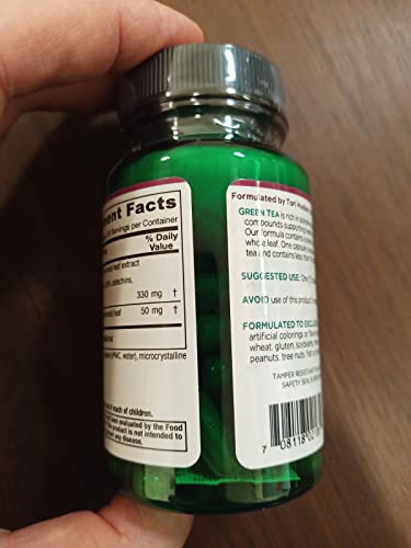 Detalle cápsulas extracto natural de té verde Vitanica